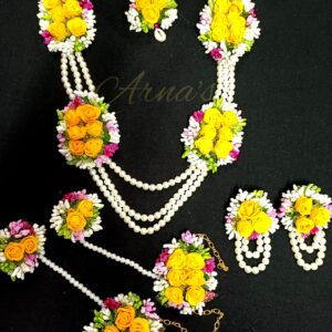 Long Haldi Jewellery Set
