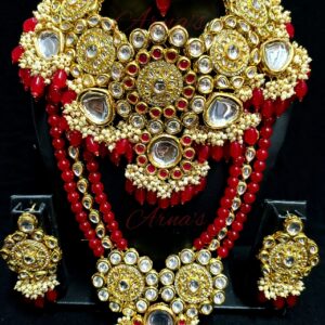 Red Kundan Bridal Set