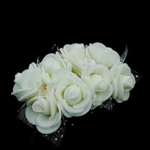FLOWER0033- 24 PCs WHITE FOAM FLOWER
