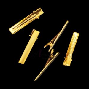ARNAS 10 PCS PACK OF 1.5 INCH GOLDEN ALLIGATOR CLIP