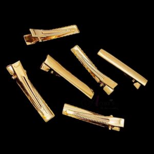 ARNAS 10 PCS PACK OF 1.5 INCH GOLDEN ALLIGATOR CLIP
