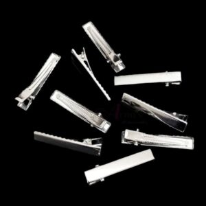 ARNAS 10 PCS PACK OF 1.6 INCH SILVER ALLIGATOR CLIP