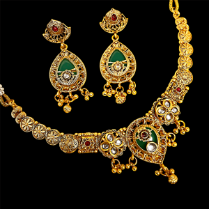 A26HR01-ARNAS GOLD PLATED HERITAGE JEWELLERY SET