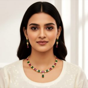 A26HR06-ARNAS GOLD PLATED HERITAGE JEWELLERY SET