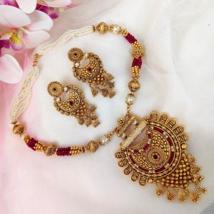 A26HR13 -ARNAS GOLD PLATED HERITAGE JEWELLERY SET