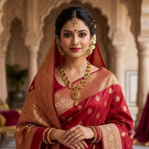 A26HR18 -ARNAS GOLD PLATED HERITAGE JEWELLERY SET