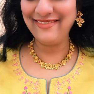 A26HR19 -ARNAS GOLD PLATED HERITAGE JEWELLERY SET